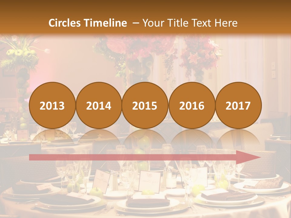 A Table With A Vase Of Flowers On Top Of It PowerPoint Template