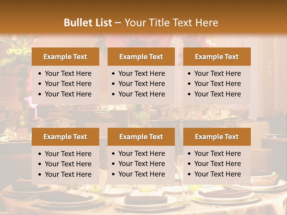 A Table With A Vase Of Flowers On Top Of It PowerPoint Template