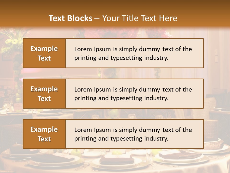 A Table With A Vase Of Flowers On Top Of It PowerPoint Template