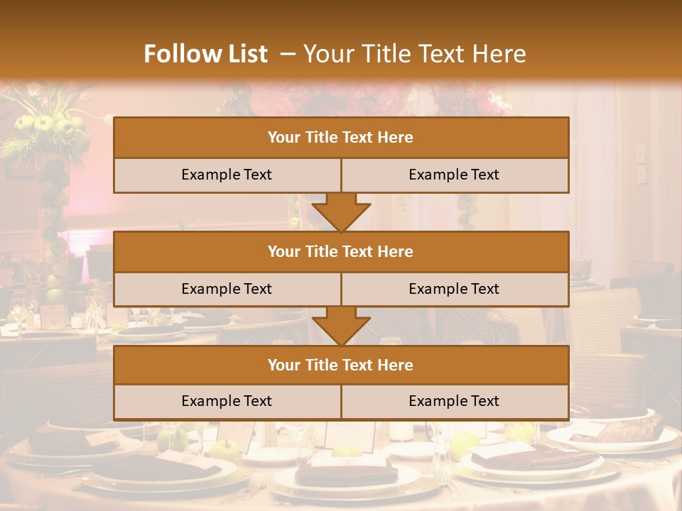 A Table With A Vase Of Flowers On Top Of It PowerPoint Template
