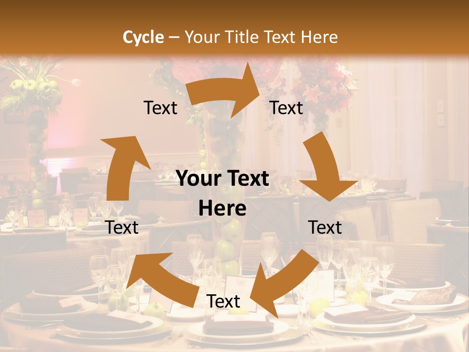 A Table With A Vase Of Flowers On Top Of It PowerPoint Template