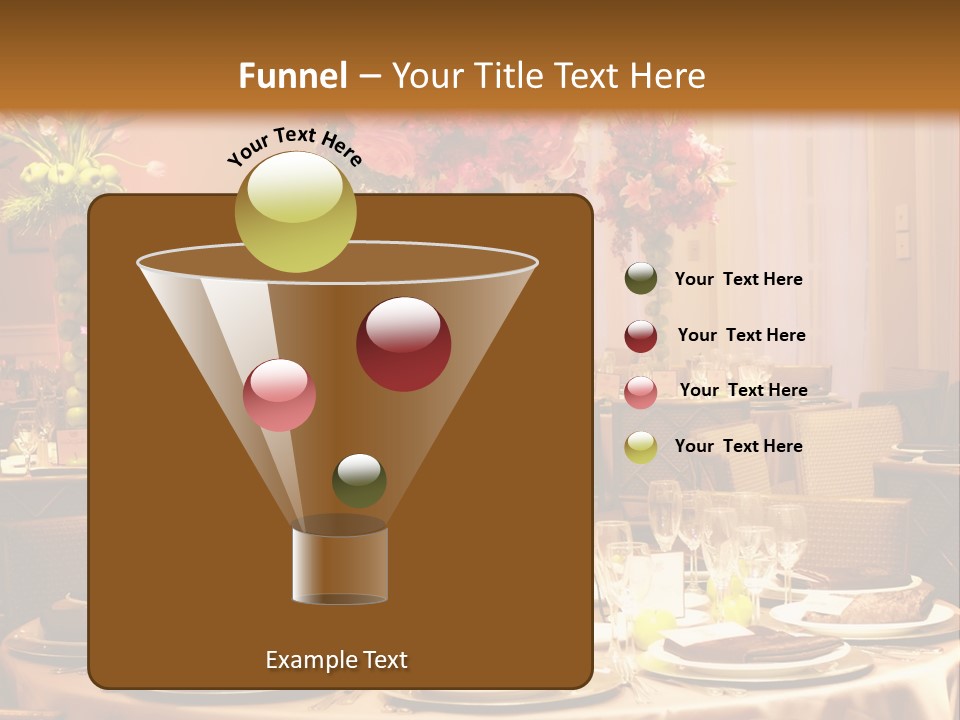 A Table With A Vase Of Flowers On Top Of It PowerPoint Template