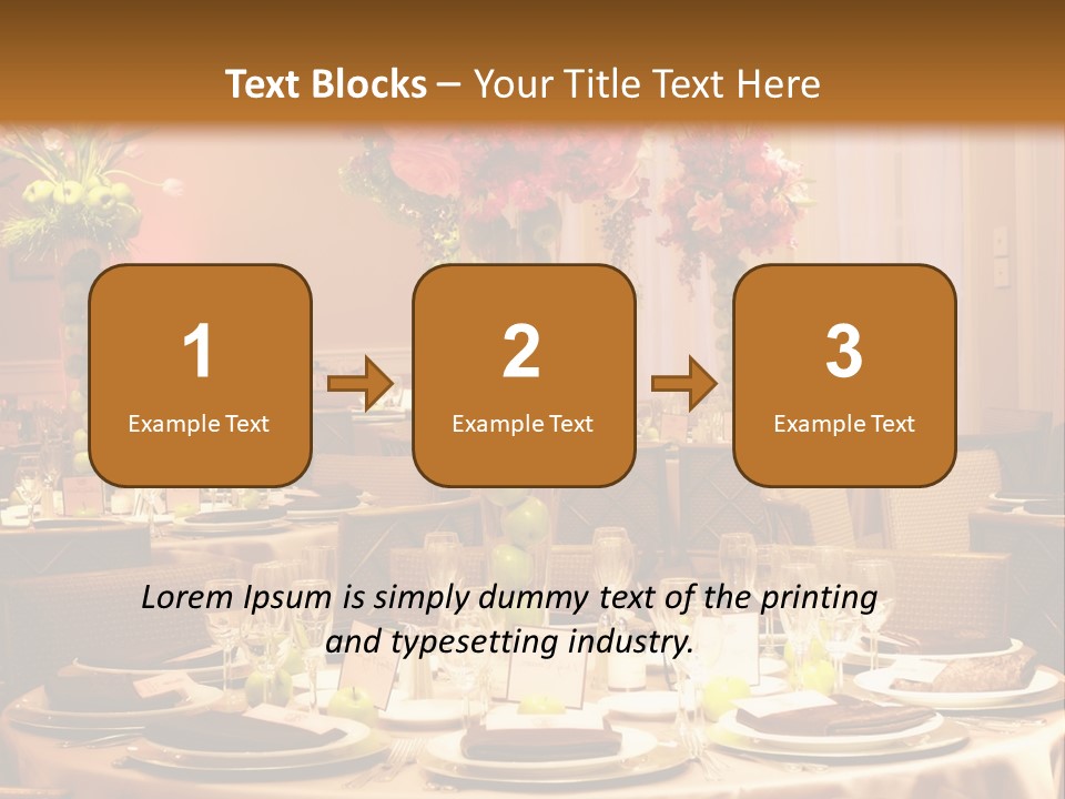 A Table With A Vase Of Flowers On Top Of It PowerPoint Template