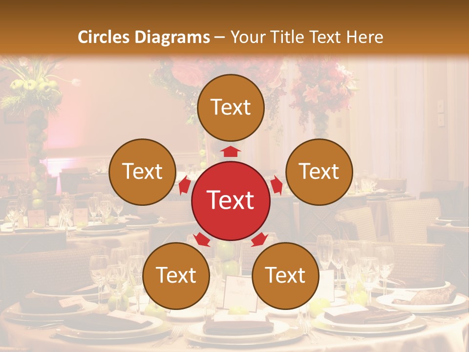 A Table With A Vase Of Flowers On Top Of It PowerPoint Template