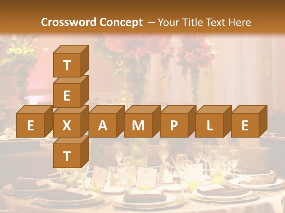 A Table With A Vase Of Flowers On Top Of It PowerPoint Template