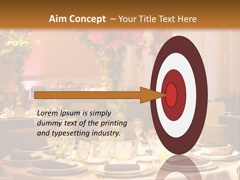 A Table With A Vase Of Flowers On Top Of It PowerPoint Template