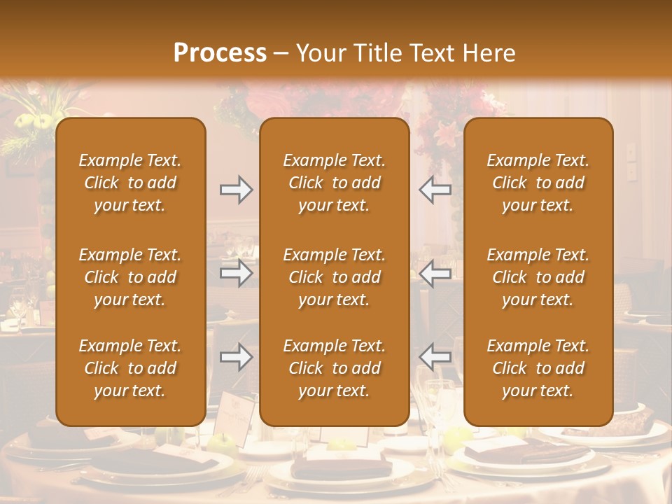 A Table With A Vase Of Flowers On Top Of It PowerPoint Template