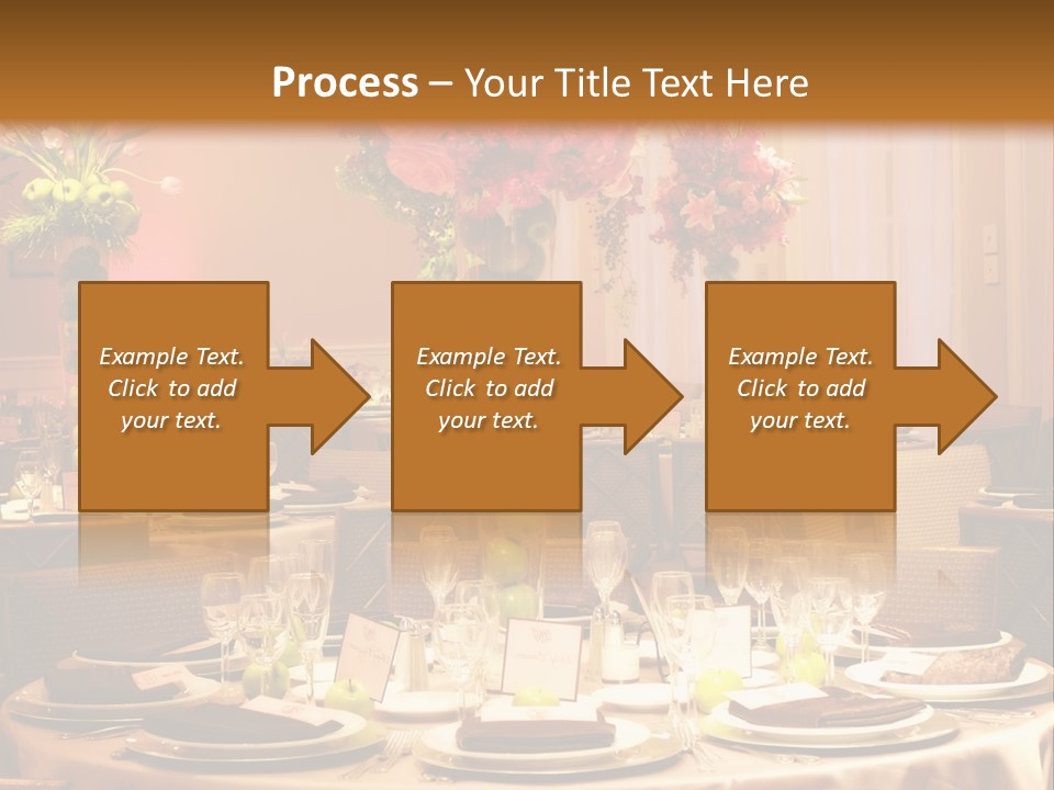 A Table With A Vase Of Flowers On Top Of It PowerPoint Template