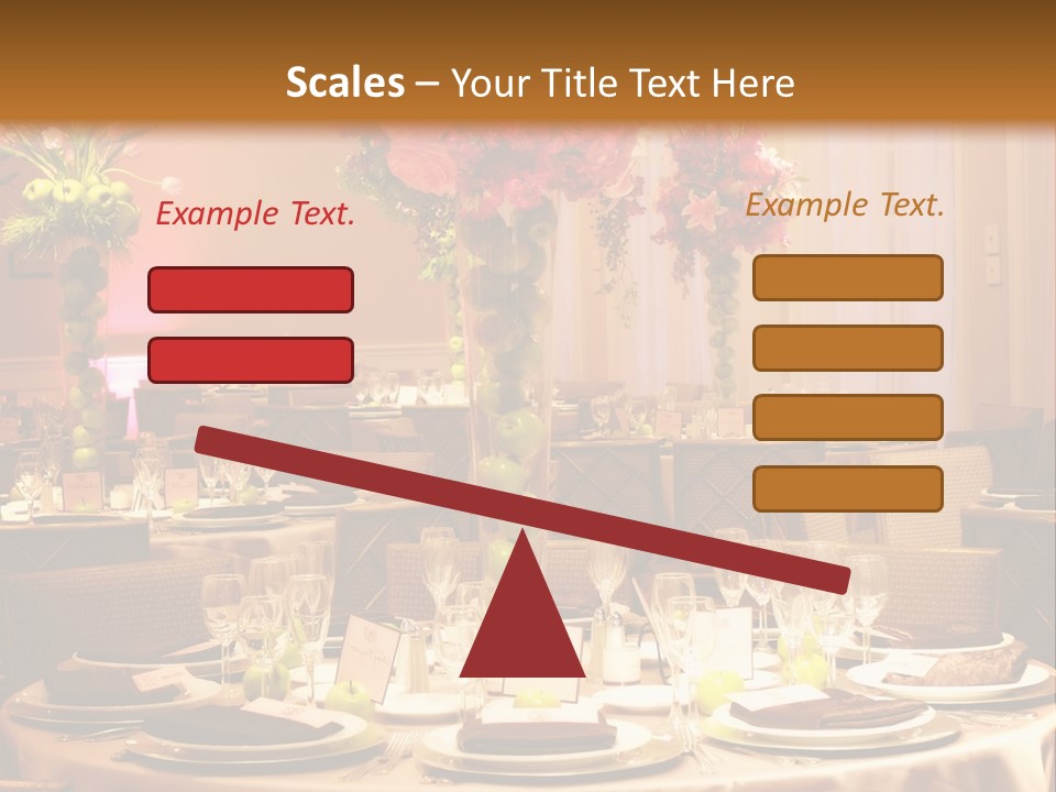 A Table With A Vase Of Flowers On Top Of It PowerPoint Template