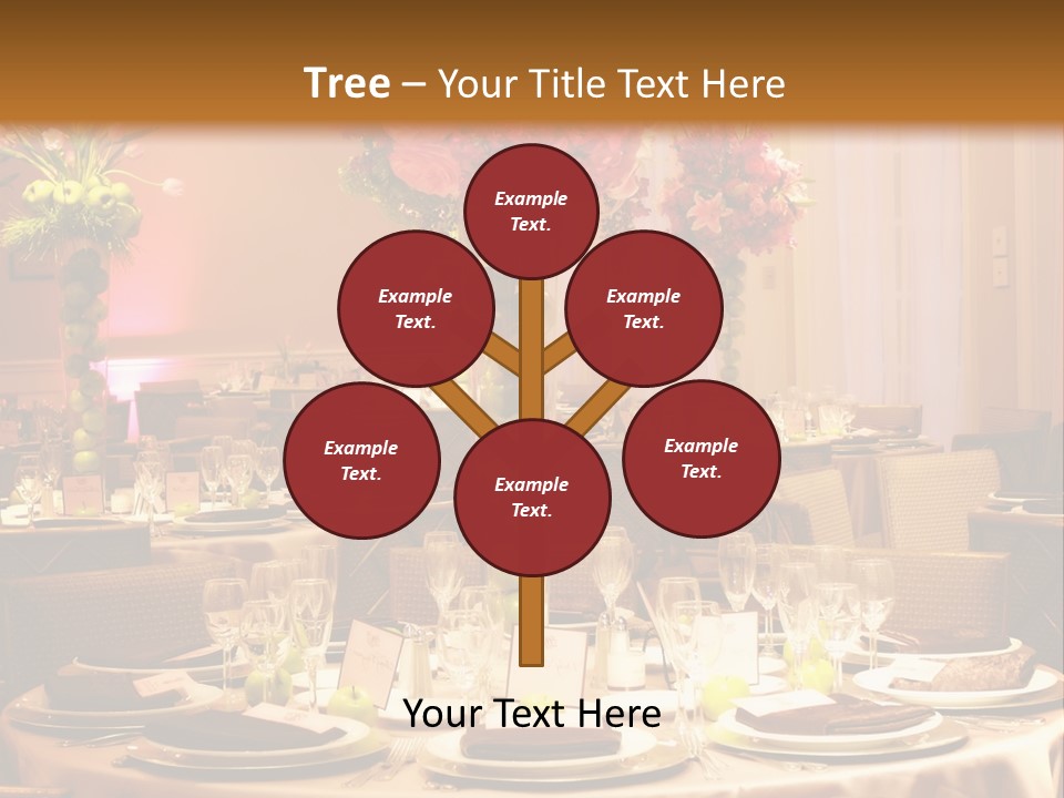 A Table With A Vase Of Flowers On Top Of It PowerPoint Template