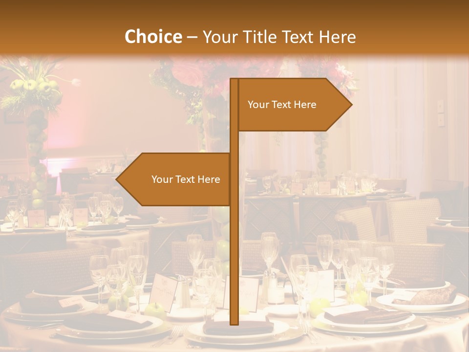 A Table With A Vase Of Flowers On Top Of It PowerPoint Template
