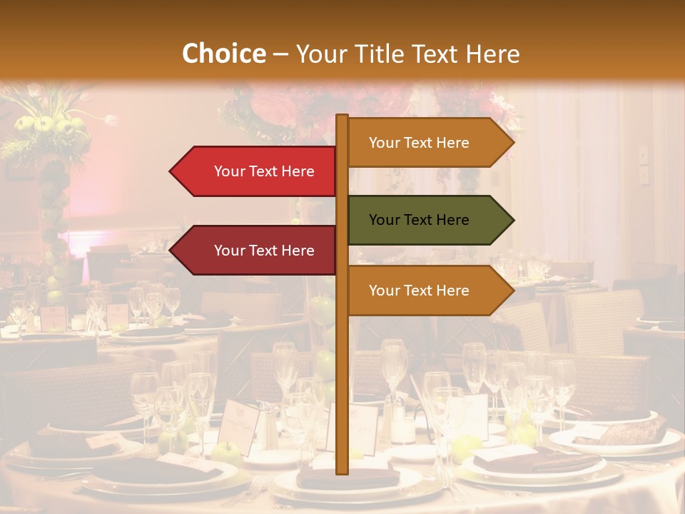 A Table With A Vase Of Flowers On Top Of It PowerPoint Template