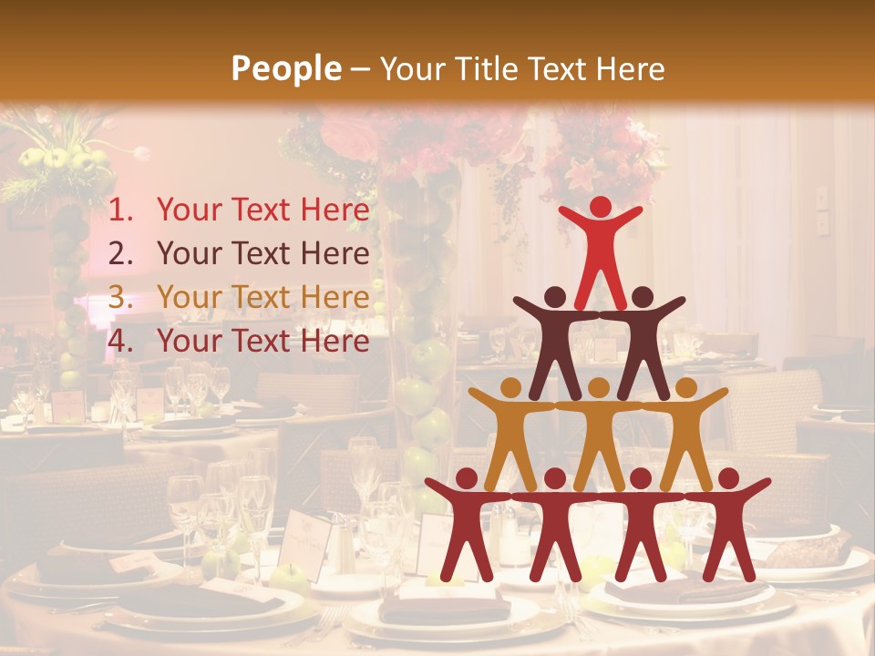 A Table With A Vase Of Flowers On Top Of It PowerPoint Template