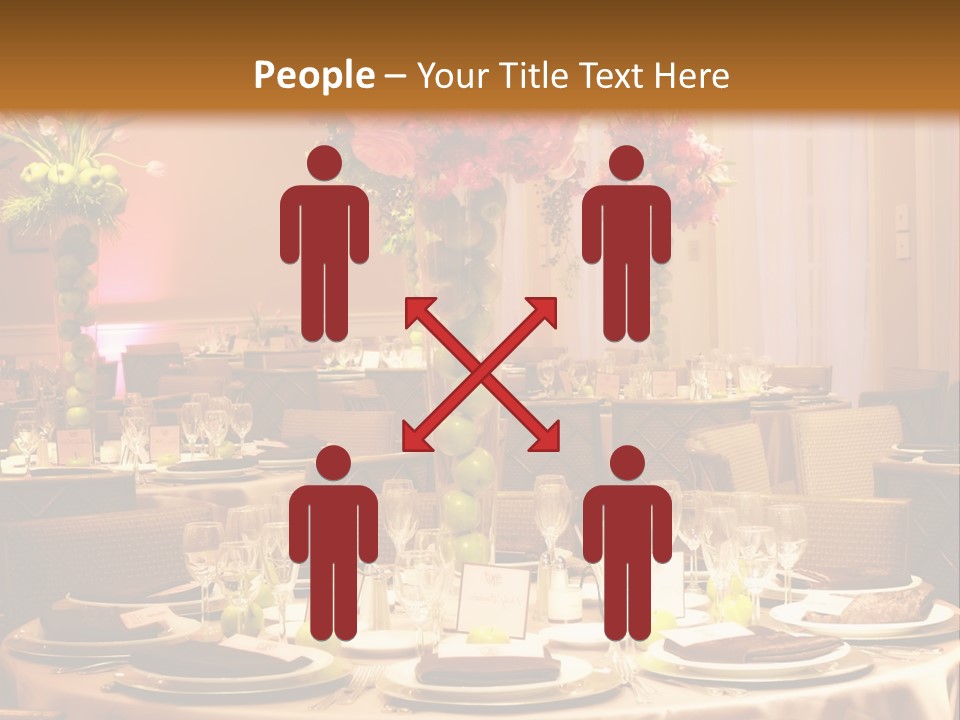 A Table With A Vase Of Flowers On Top Of It PowerPoint Template