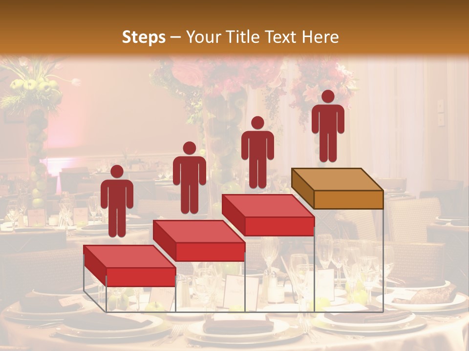 A Table With A Vase Of Flowers On Top Of It PowerPoint Template