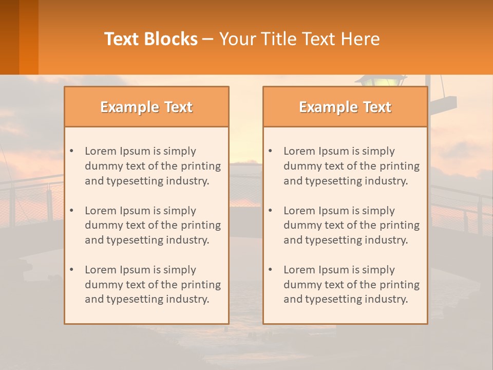 A Bridge Over A Body Of Water At Sunset PowerPoint Template