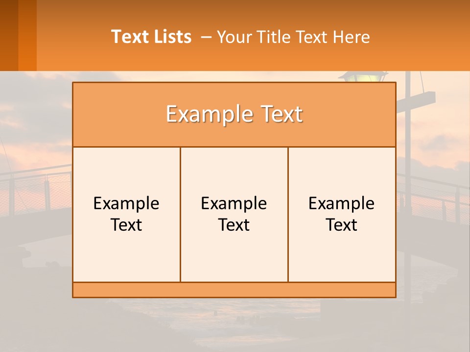 A Bridge Over A Body Of Water At Sunset PowerPoint Template