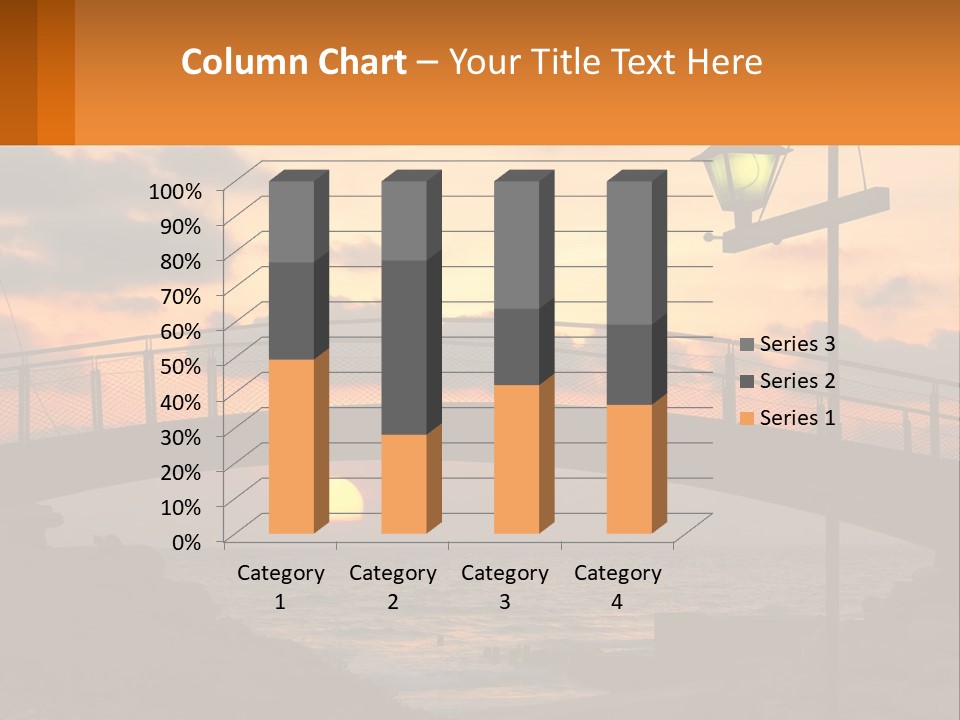 A Bridge Over A Body Of Water At Sunset PowerPoint Template
