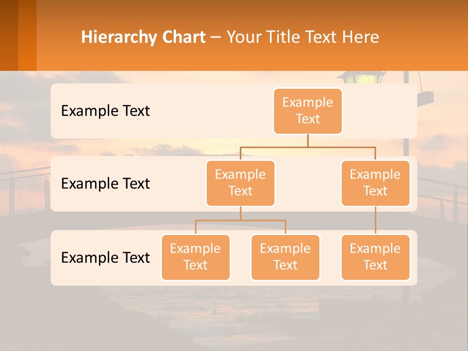 A Bridge Over A Body Of Water At Sunset PowerPoint Template