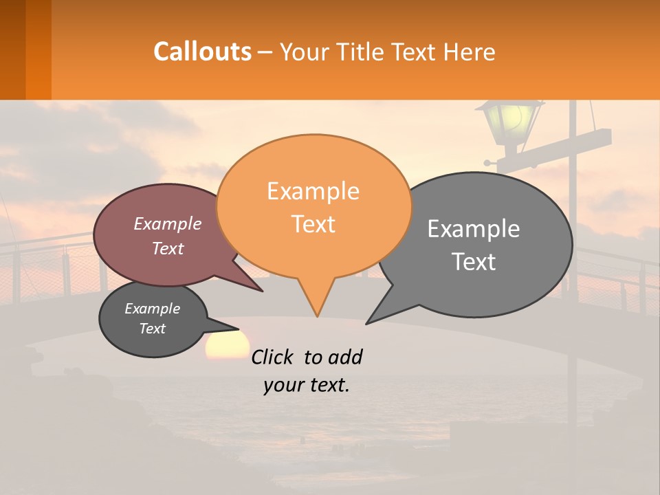 A Bridge Over A Body Of Water At Sunset PowerPoint Template