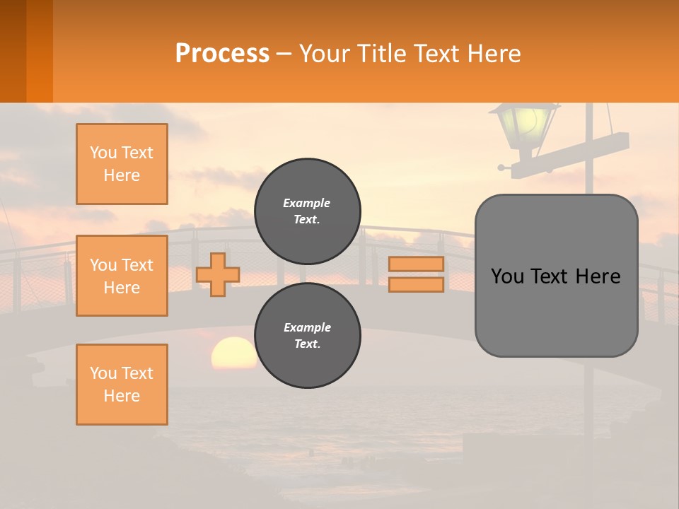 A Bridge Over A Body Of Water At Sunset PowerPoint Template