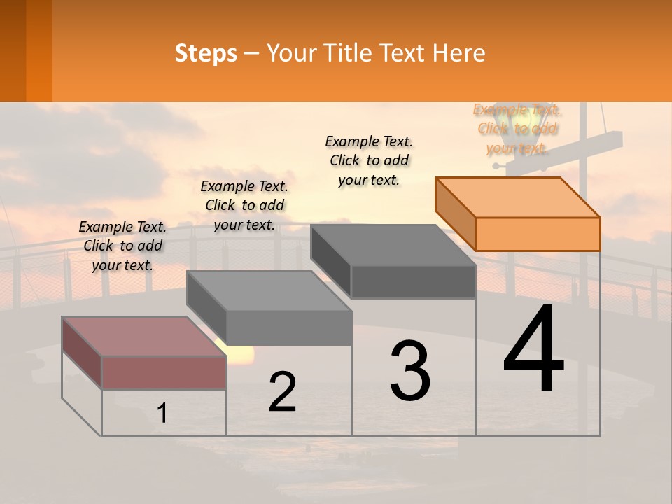 A Bridge Over A Body Of Water At Sunset PowerPoint Template