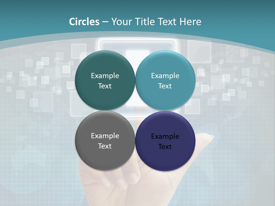 A Person Touching A Button With A Cross On It PowerPoint Template