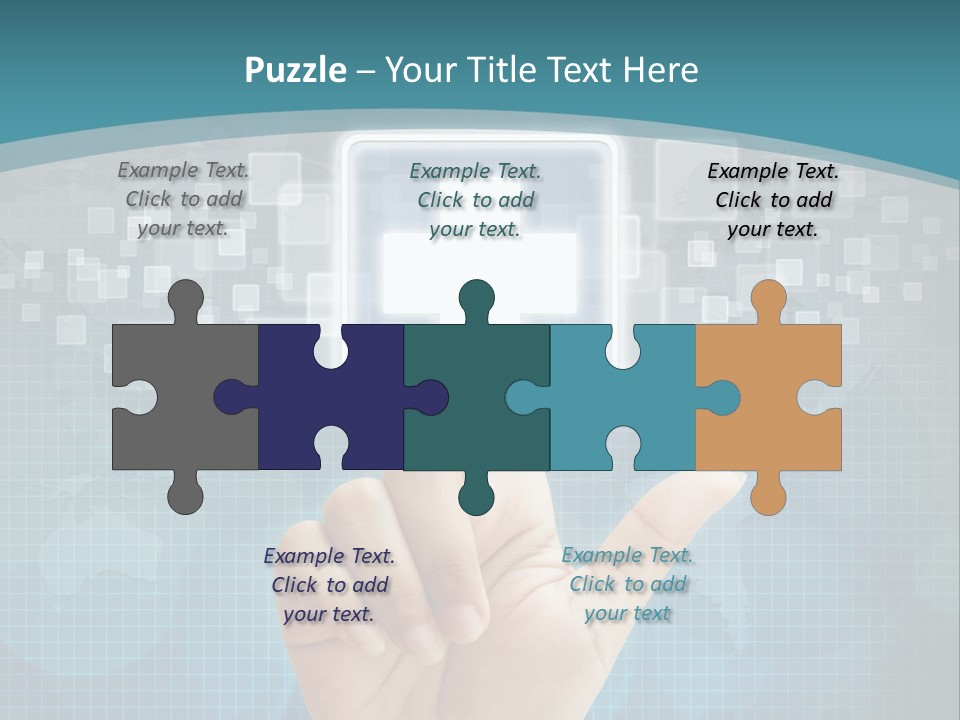 A Person Touching A Button With A Cross On It PowerPoint Template