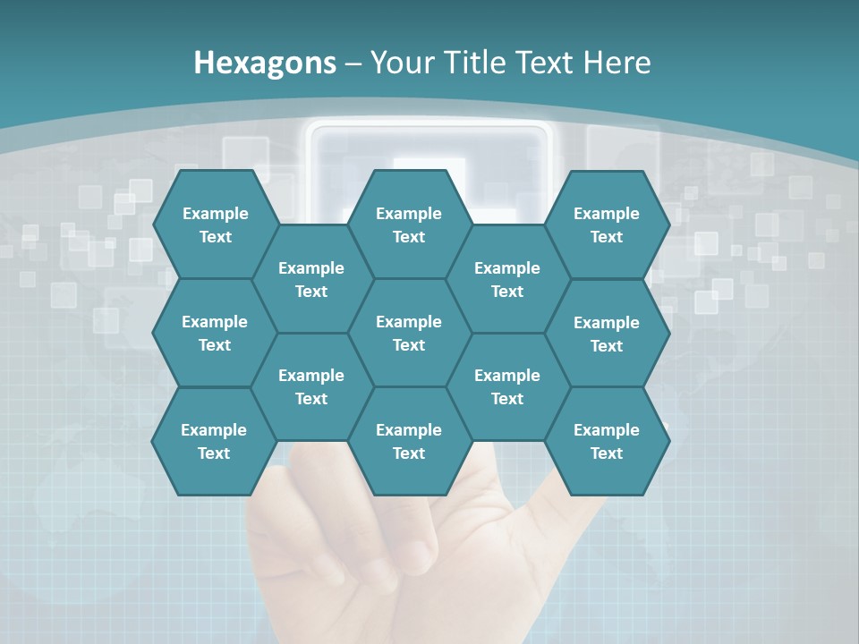 A Person Touching A Button With A Cross On It PowerPoint Template