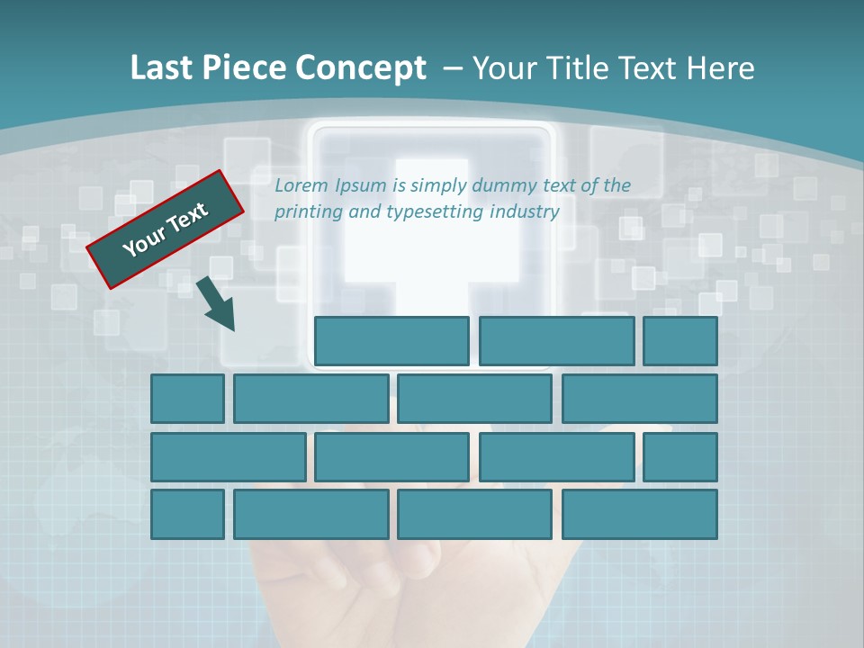 A Person Touching A Button With A Cross On It PowerPoint Template