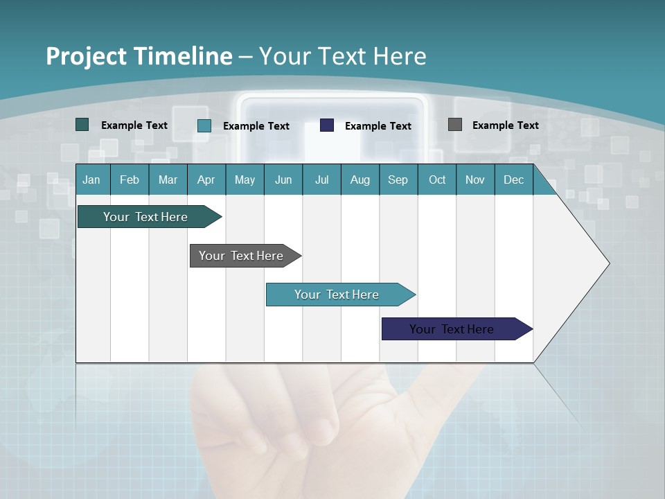 A Person Touching A Button With A Cross On It PowerPoint Template