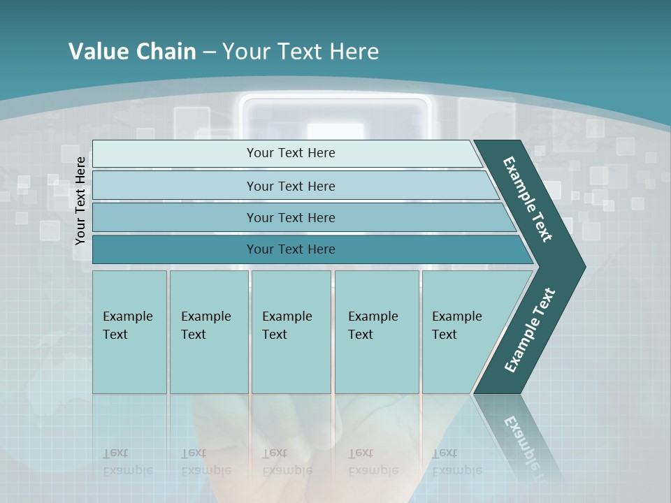 A Person Touching A Button With A Cross On It PowerPoint Template