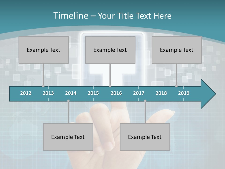 A Person Touching A Button With A Cross On It PowerPoint Template