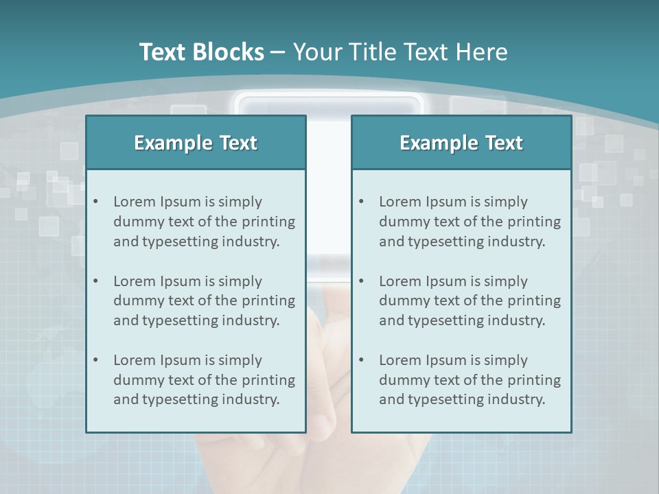 A Person Touching A Button With A Cross On It PowerPoint Template