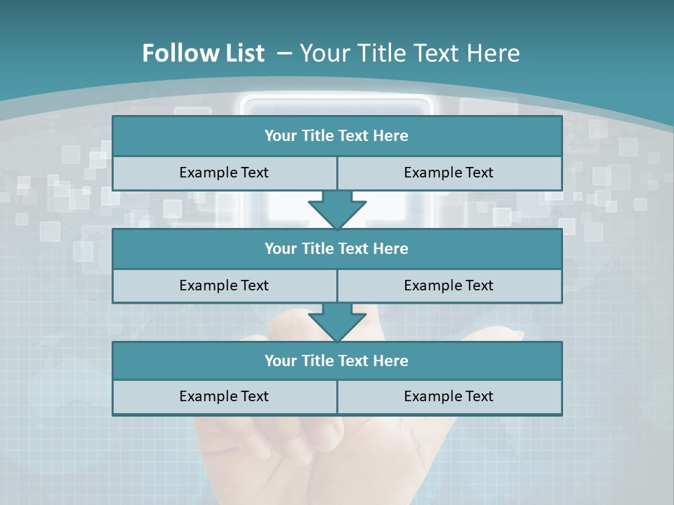 A Person Touching A Button With A Cross On It PowerPoint Template