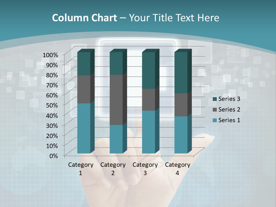 A Person Touching A Button With A Cross On It PowerPoint Template