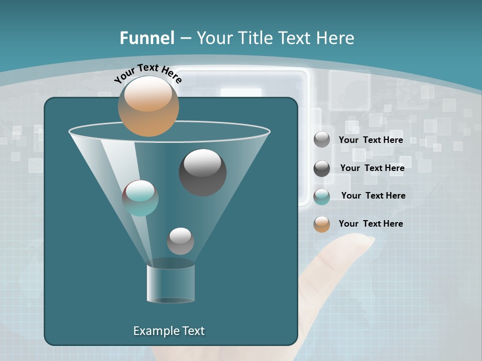 A Person Touching A Button With A Cross On It PowerPoint Template