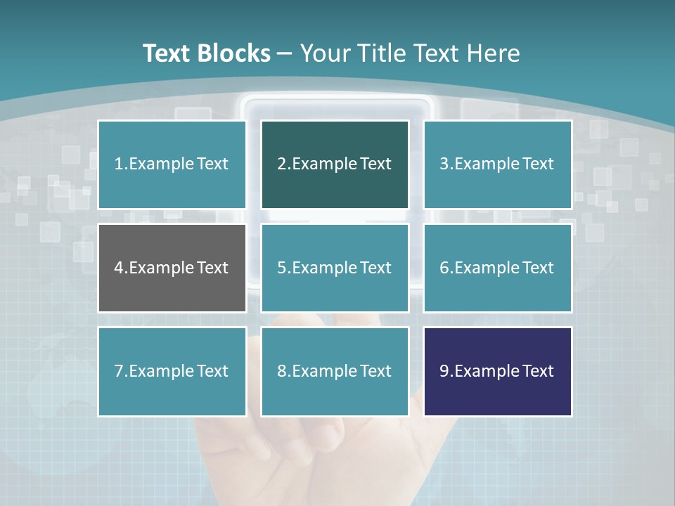 A Person Touching A Button With A Cross On It PowerPoint Template