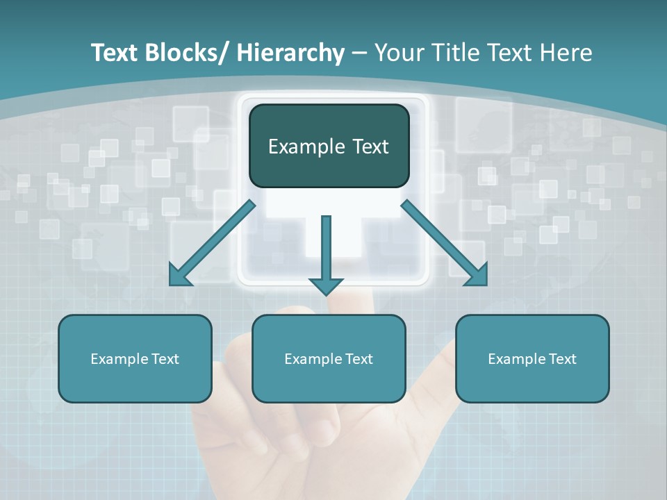 A Person Touching A Button With A Cross On It PowerPoint Template