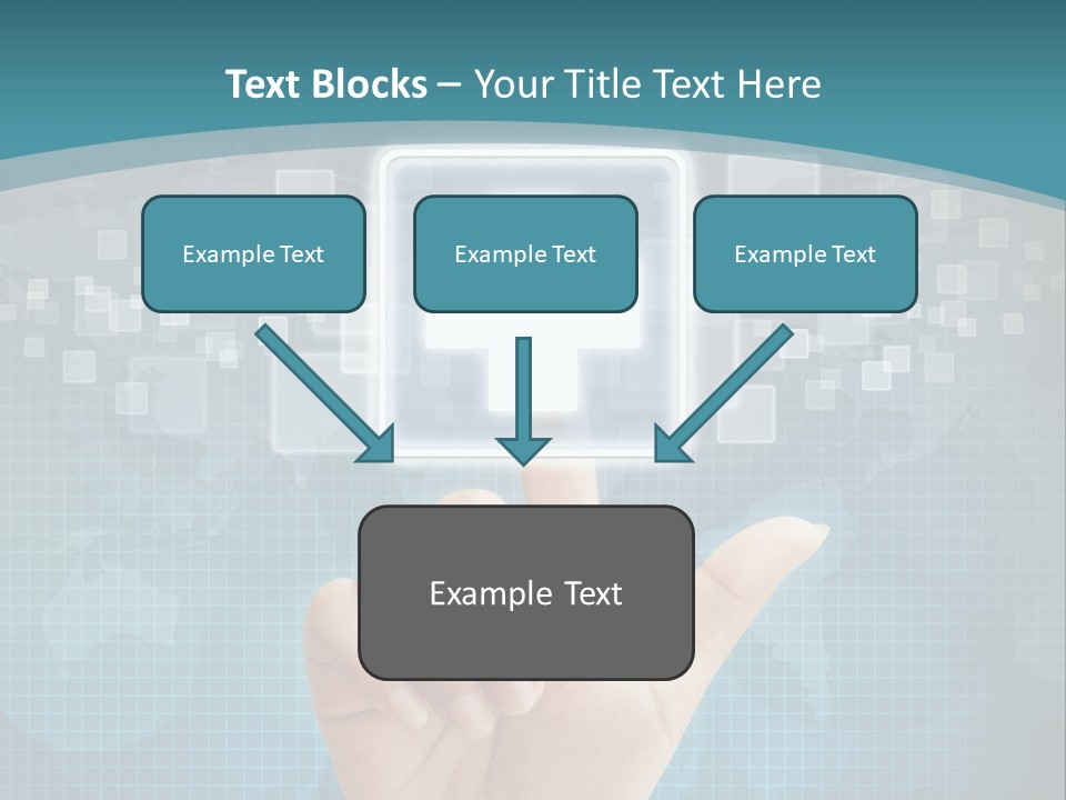 A Person Touching A Button With A Cross On It PowerPoint Template