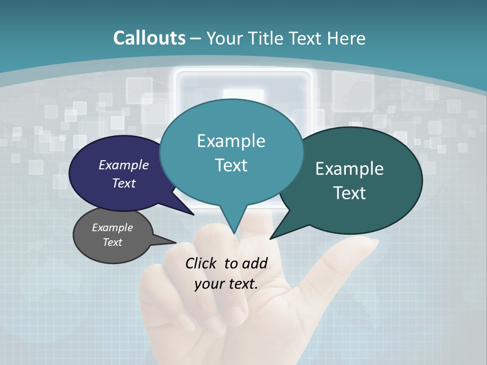 A Person Touching A Button With A Cross On It PowerPoint Template
