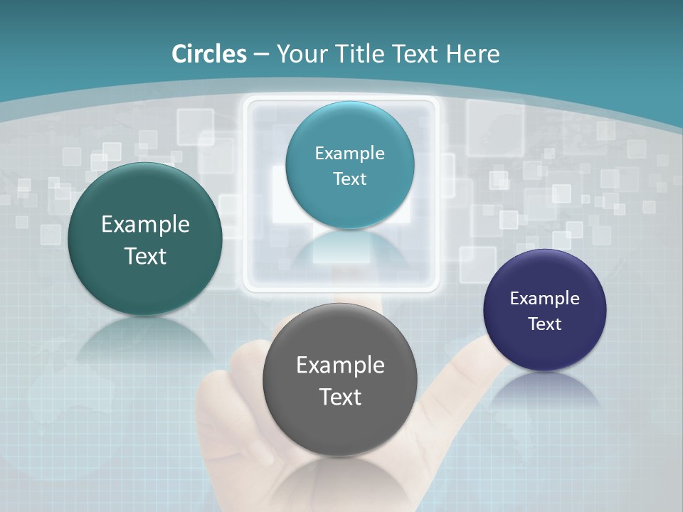 A Person Touching A Button With A Cross On It PowerPoint Template