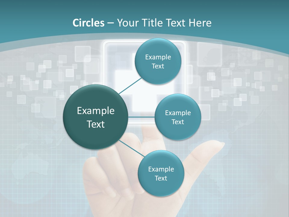 A Person Touching A Button With A Cross On It PowerPoint Template