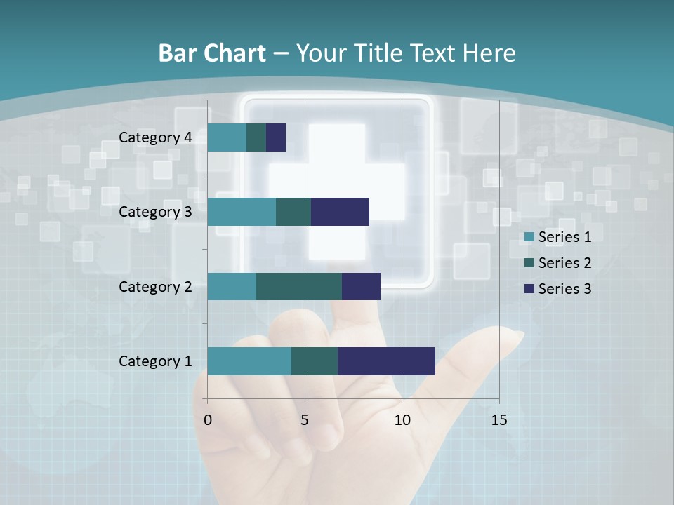 A Person Touching A Button With A Cross On It PowerPoint Template