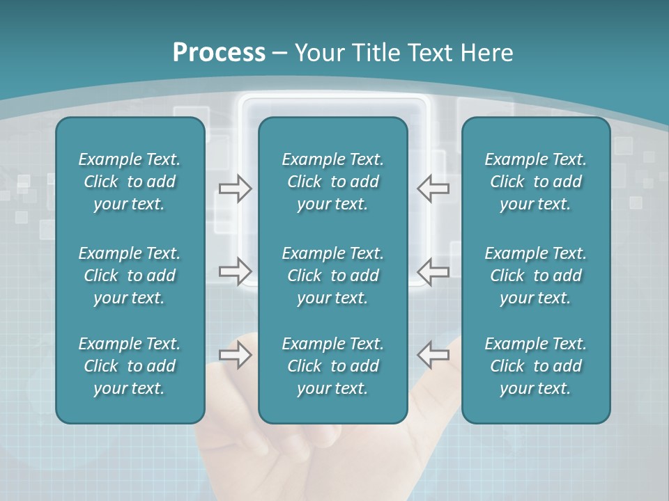 A Person Touching A Button With A Cross On It PowerPoint Template