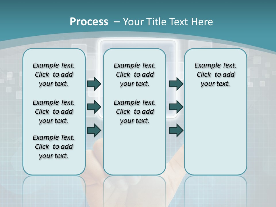 A Person Touching A Button With A Cross On It PowerPoint Template
