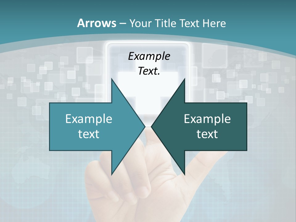 A Person Touching A Button With A Cross On It PowerPoint Template