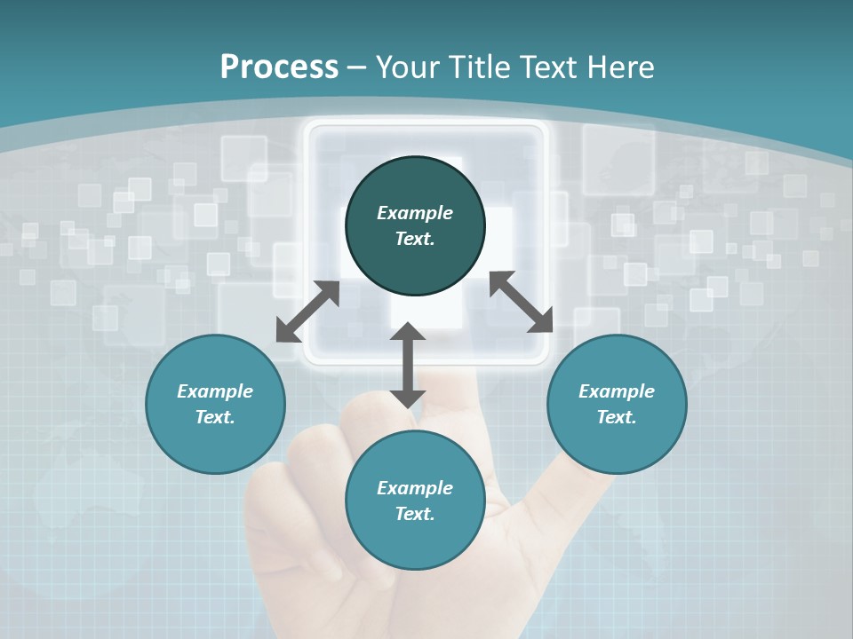 A Person Touching A Button With A Cross On It PowerPoint Template
