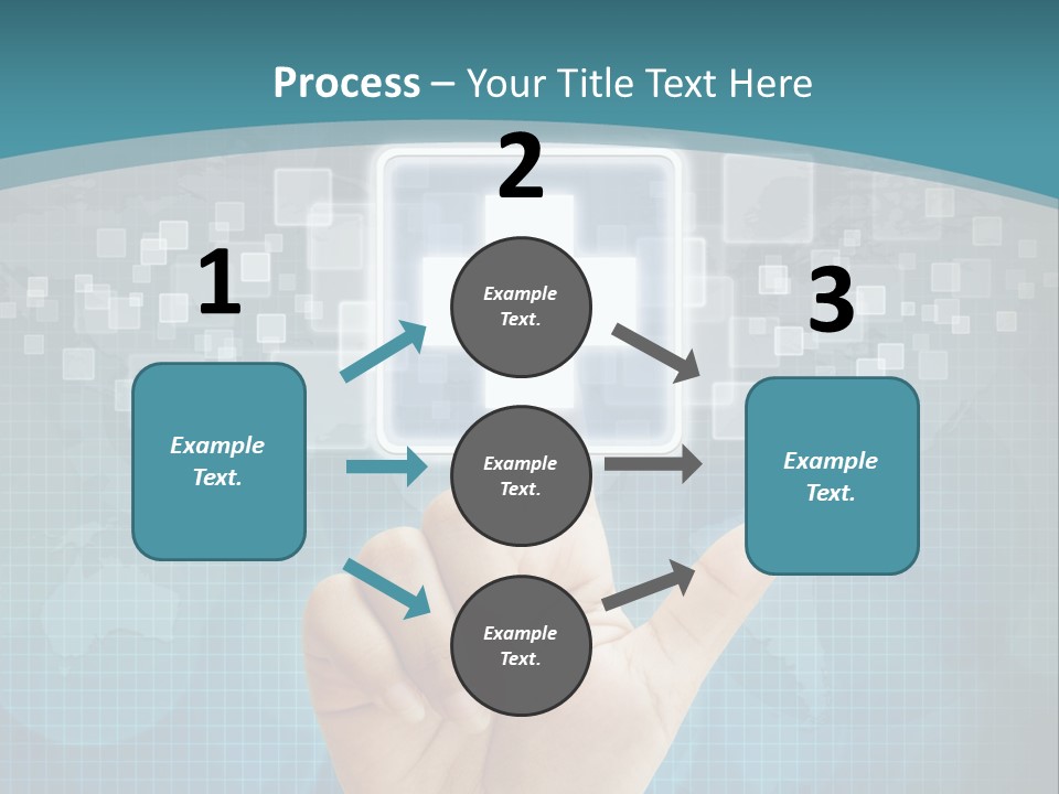 A Person Touching A Button With A Cross On It PowerPoint Template