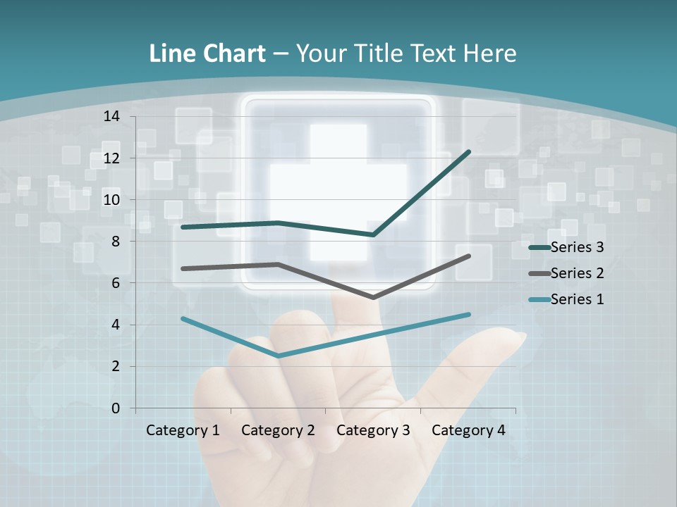 A Person Touching A Button With A Cross On It PowerPoint Template
